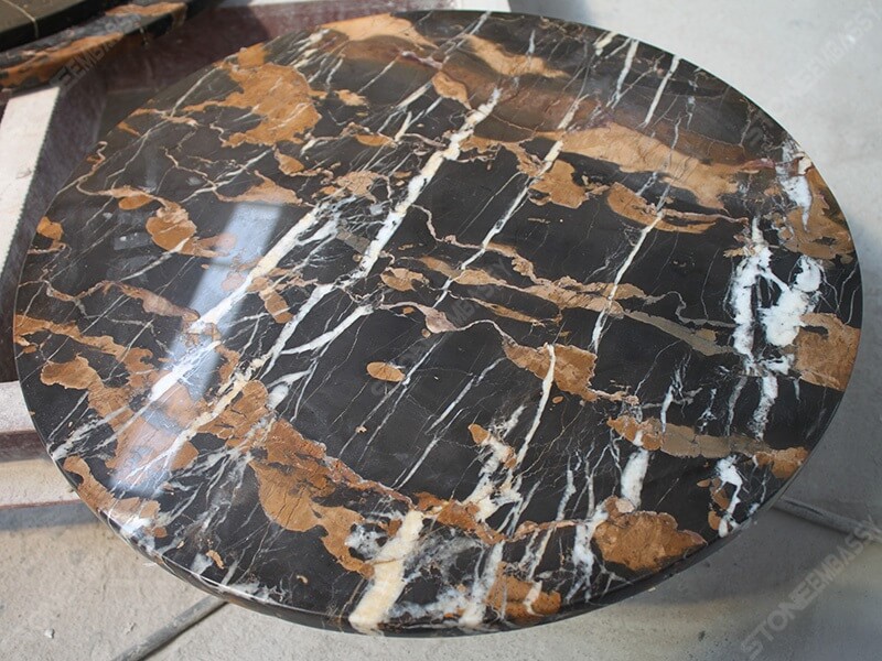 Afghan Black Gold Marble Tables