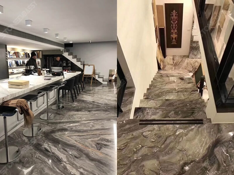 Arabescato Orobico marble indoor
