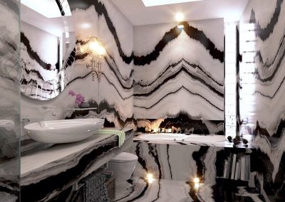 Panda-white-marble-bathroom-with-tub