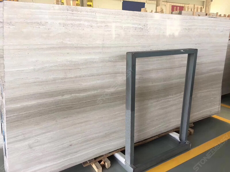white wood marble slab