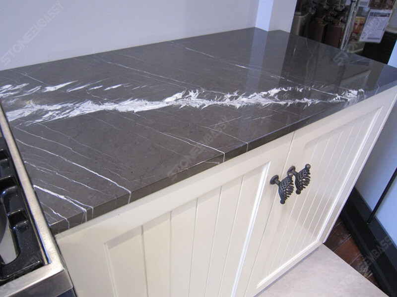 pietra grey marble countertop