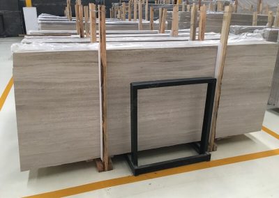 A Grade wood white marble slabs