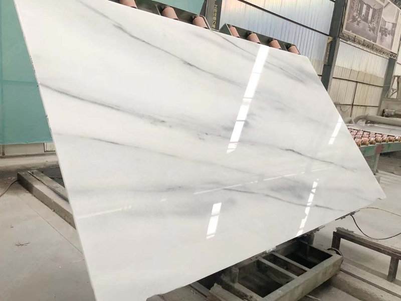 Suface polished Polar White marble