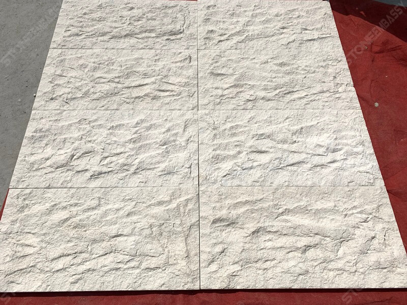natural split limra white limestone tiles