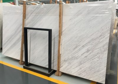 Polished Ariston Marble with Diagonal Veins