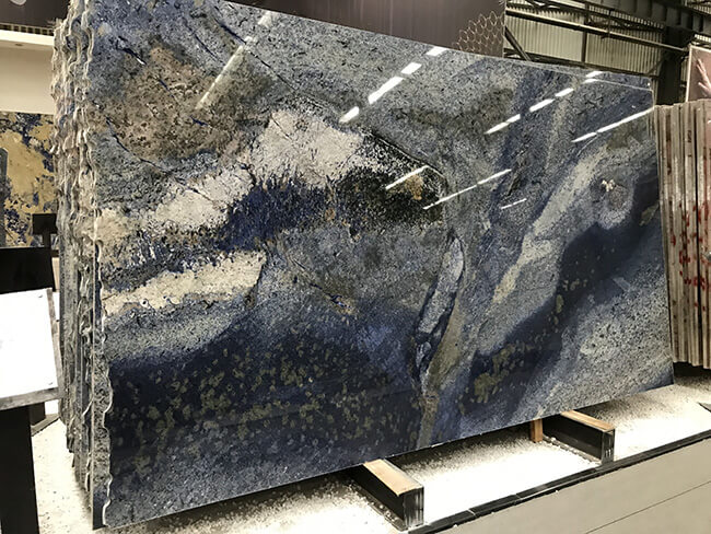 blue bahia granite slab