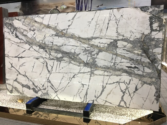 invisible grey marble slabs
