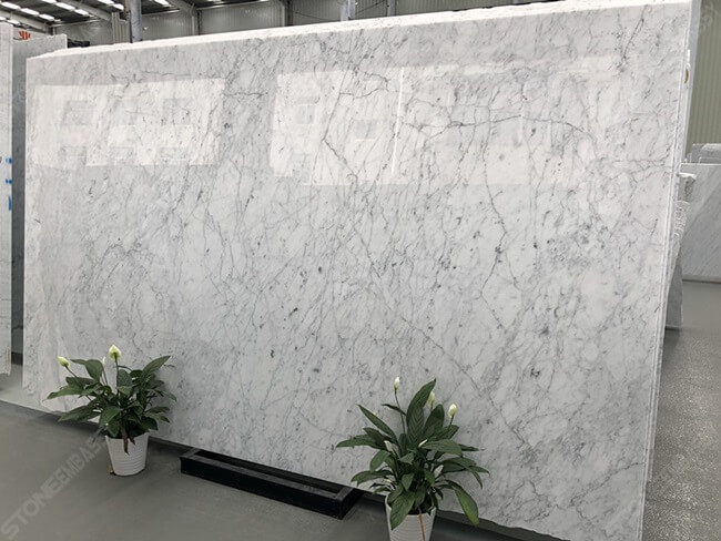 carrara white marble big slabs