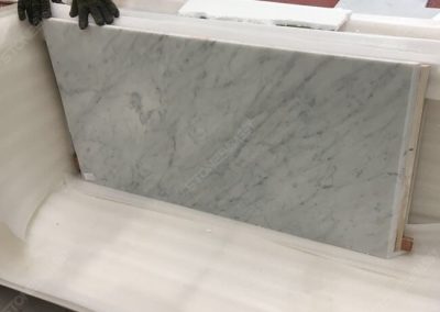 carrara white marble top