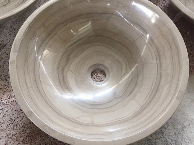 athens grey marble basin