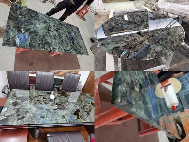 labradorite blue granite table tops
